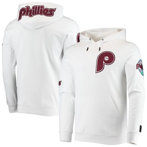 Men's Pro Standard White Philadelphia Phillies Logo Pullover Hoodie