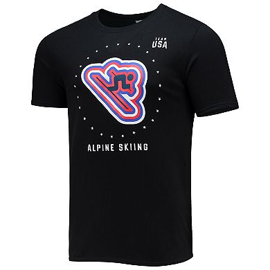 Men's Fanatics Branded Black Team USA Alpine Skiing T-Shirt