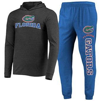 Men's Concepts Sport Royal/Charcoal Florida Gators Meter Long Sleeve Hoodie T-Shirt & Jogger Pants Set