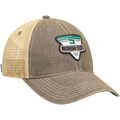 Men's Gray Michigan State Spartans Legacy Point Old Favorite Trucker Snapback Hat