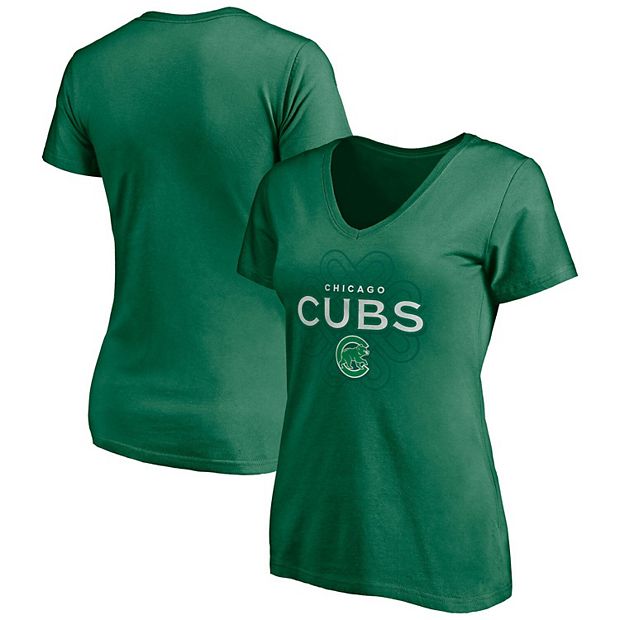 Women's Fanatics Branded Kelly Green Chicago Cubs St. Patrick's