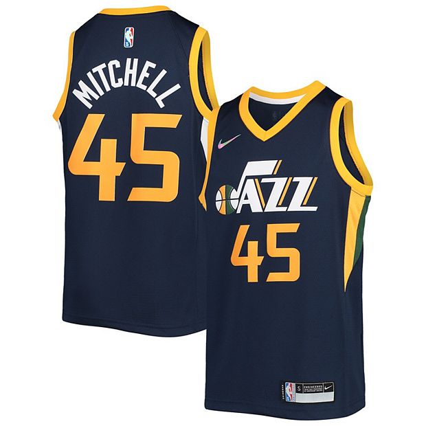 Nike Utah Jazz Donovan Mitchell Jersey Size L Men's Blue