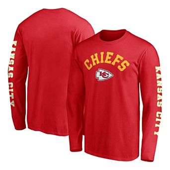 Men's Fanatics Branded Red Kansas City Chiefs Big & Tall City Long Sleeve T-Shirt