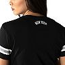 Yankees Rhinestone Crop Top New York Baseball Tee Shirt NY 