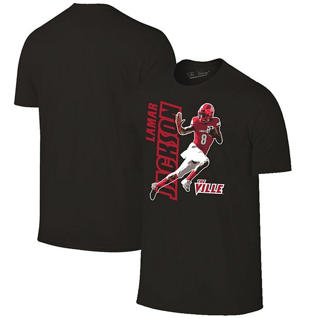 Men's Original Retro Brand Lamar Jackson Black Louisville