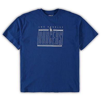 Men's Concepts Sport Royal/Charcoal Los Angeles Dodgers Big & Tall T-Shirt & Shorts Sleep Set
