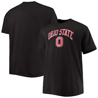 Men's Champion Black Ohio State Buckeyes Big & Tall Arch Over Wordmark T-Shirt