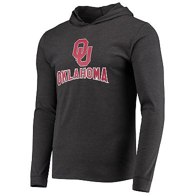 Men's Concepts Sport Crimson/Heather Charcoal Oklahoma Sooners Meter Long Sleeve Hoodie T-Shirt & Jogger Pajama Set