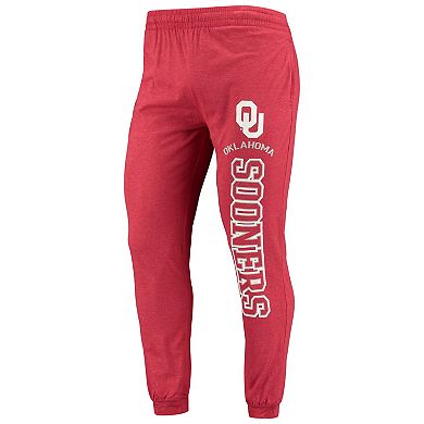 Men's Concepts Sport Crimson/Heather Charcoal Oklahoma Sooners Meter Long Sleeve Hoodie T-Shirt & Jogger Pajama Set
