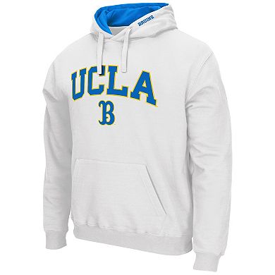 Men's Colosseum White UCLA Bruins Arch & Logo 3.0 Pullover Hoodie