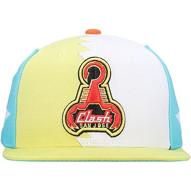 Men's Mitchell & Ness Green San Jose Earthquakes Historic Logo Since '96 Jersey Hook Snapback Hat