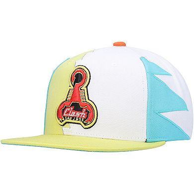 Men's Mitchell & Ness Green San Jose Earthquakes Historic Logo Since '96 Jersey Hook Snapback Hat