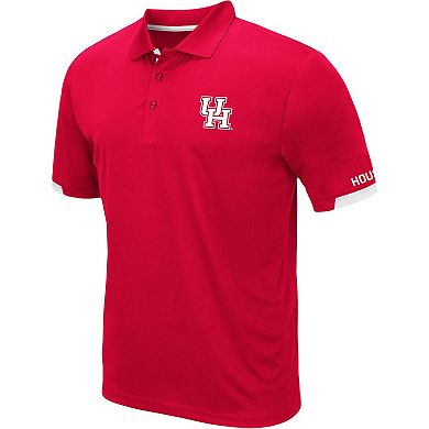 Men's Colosseum Red Houston Cougars Santry Lightweight Polo
