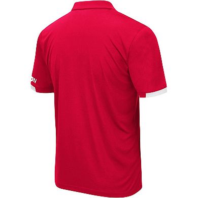 Men's Colosseum Red Houston Cougars Santry Lightweight Polo