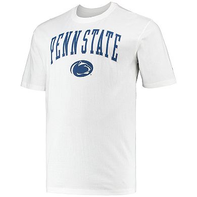 Men's Champion White Penn State Nittany Lions Big & Tall Arch Over Wordmark T-Shirt