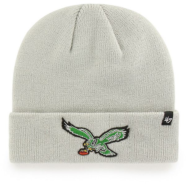 Men's '47 White Philadelphia Eagles Secondary Basic Cuffed Knit Hat