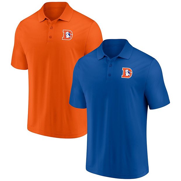 Denver Broncos Cutter & Buck Throwback Logo Stretch Oxford