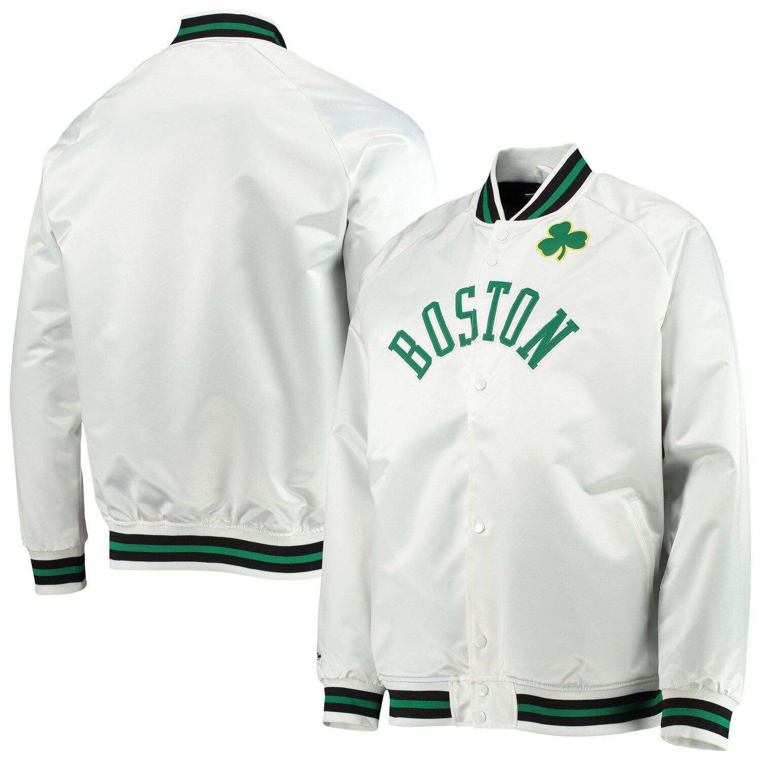 white celtics jacket