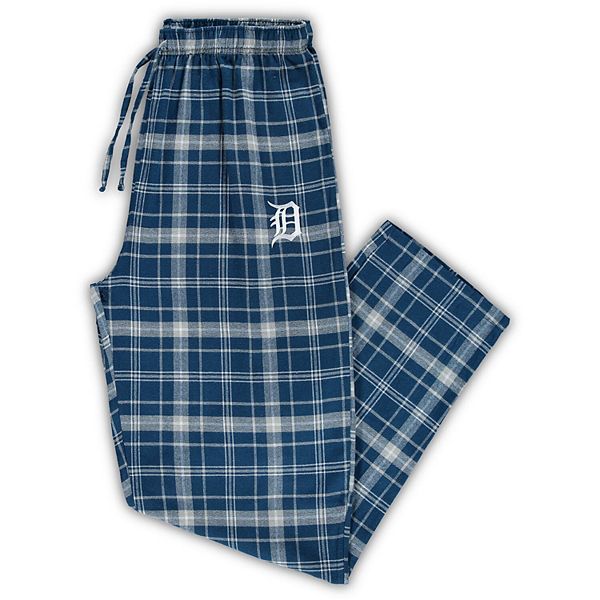 Men's Concepts Sport Navy/Gray Detroit Tigers Big & Tall Team Flannel Pants