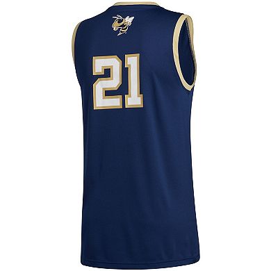 Men's adidas #21 Navy Georgia Tech Yellow Jackets Swingman Basketball Jersey