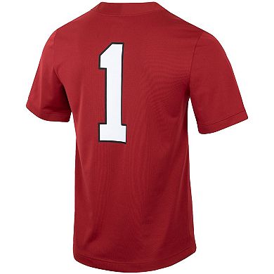 Men's Nike #1 Cardinal Stanford Cardinal Untouchable Football Jersey