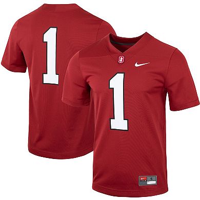 Men's Nike #1 Cardinal Stanford Cardinal Untouchable Football Jersey