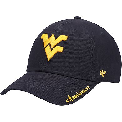 Women's '47 Navy West Virginia Mountaineers Miata Clean Up Logo Adjustable Hat