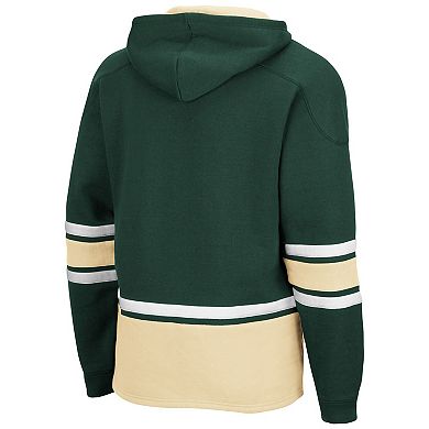 Men's Colosseum Green Colorado State Rams Lace Up 3.0 Pullover Hoodie