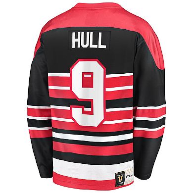 Men's Fanatics Branded Bobby Hull Red Chicago Blackhawks Premier Breakaway Retired Player Jersey