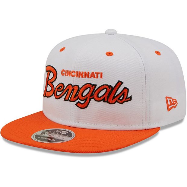 Cincinnati Bengals New Era White/Orange Leaping Tiger 9FIFTY Snapback Hat