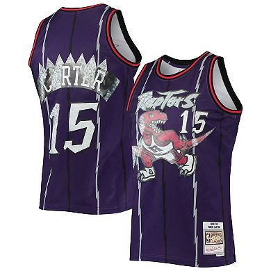 Men's Mitchell & Ness Vince Carter Purple Toronto Raptors 1996-97 Hardwood Classics NBA 75th Anniversary Diamond Swingman Jersey