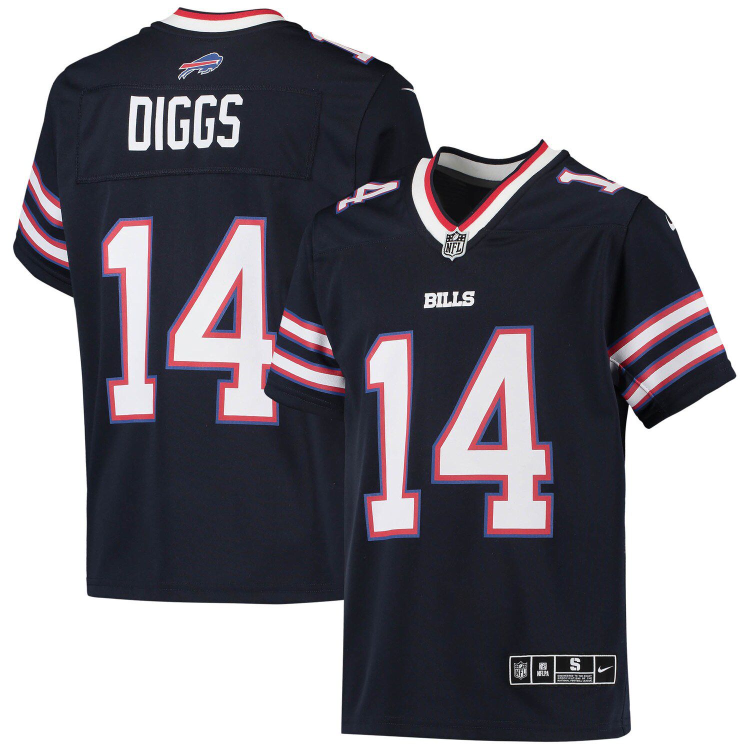 Men's Nike Stefon Diggs White Buffalo Bills Vapor F.U.S.E. Limited Jersey Size: 3XL