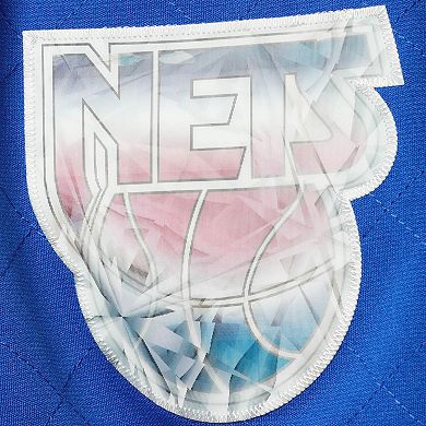 Men's Mitchell & Ness Blue New Jersey Nets 1993 Hardwood Classics 75th Anniversary Swingman Shorts