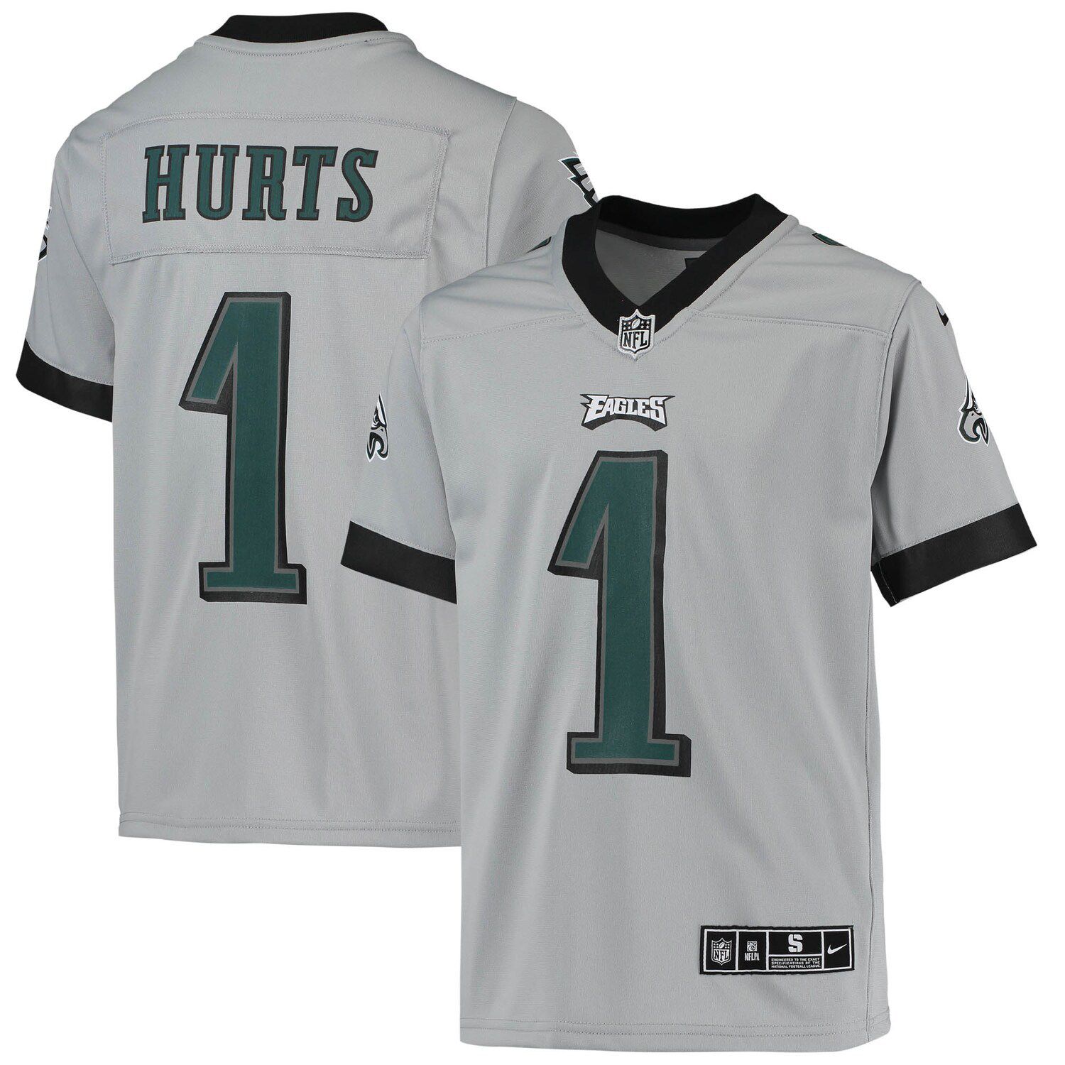 Jalen Hurts Philadelphia Eagles Fanatics Branded Icon Player Name & Number  T-Shirt - Black