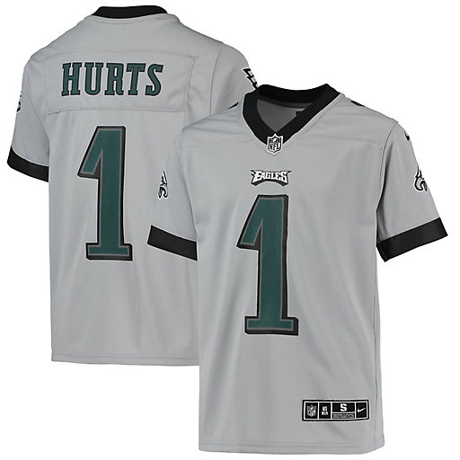 New Under Armour Eagles Football Youth Boys Jersey Pick Your Size & Number Grey 
