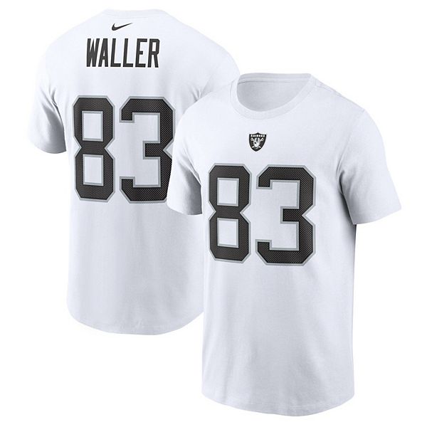 Men's Nike Darren Waller White Las Vegas Raiders Player Name & Number  T-Shirt