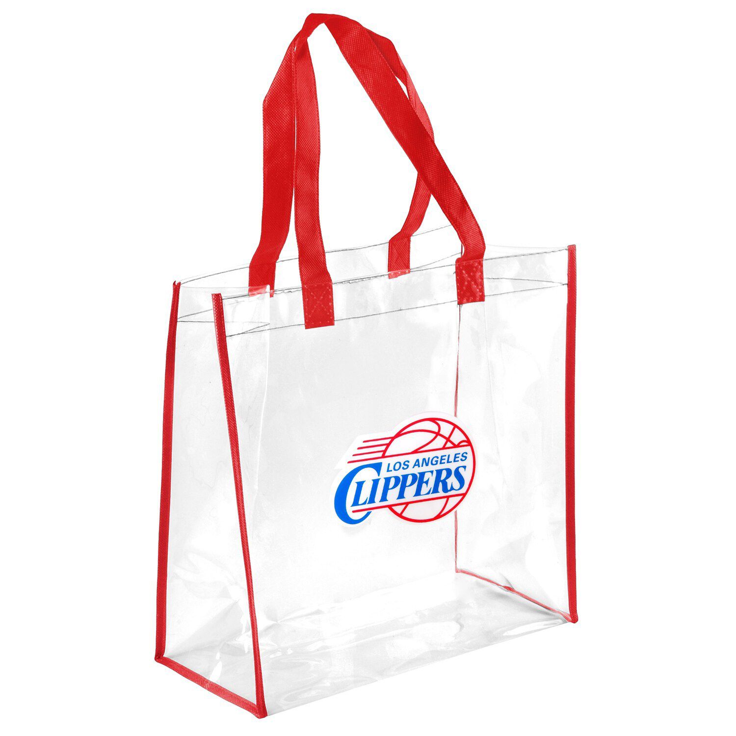 Stadium Approved Clear Tote Handbag with Handles, Large Plastic Bag with  Zipper for Concerts (11x4x7 In)