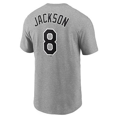 Men's Nike Bo Jackson Heathered Gray Chicago White Sox Cooperstown Collection Name & Number T-Shirt
