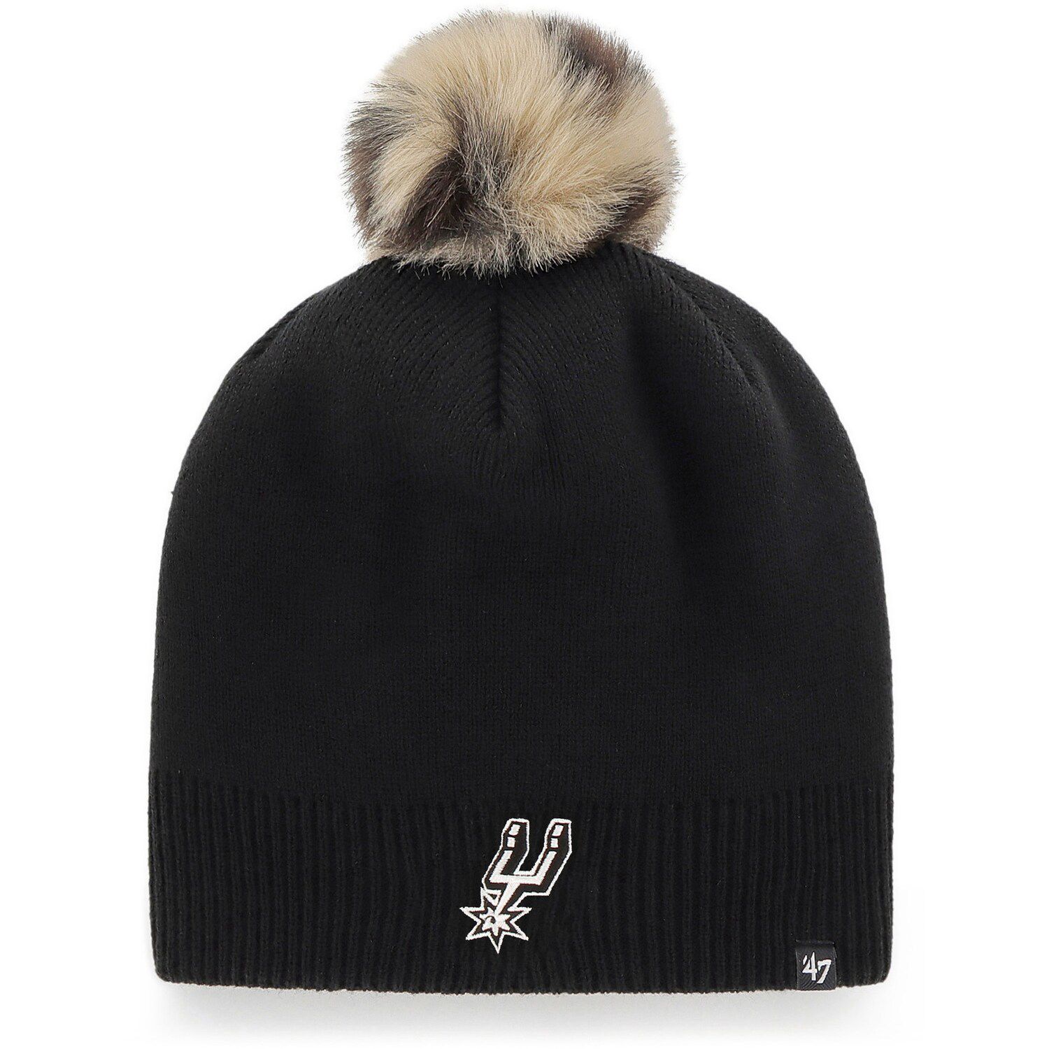 spurs pom beanie