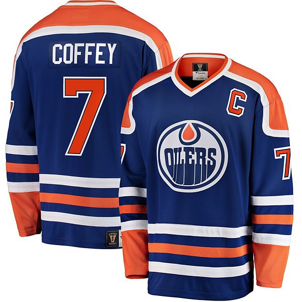 Men's Fanatics Branded Paul Coffey Blue Edmonton Oilers Premier ...