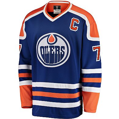 Men's Fanatics Branded Paul Coffey Blue Edmonton Oilers Premier Breakaway Retired Player Jersey