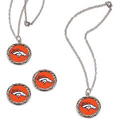 WinCraft Denver Broncos ThreePiece Jewelry Set