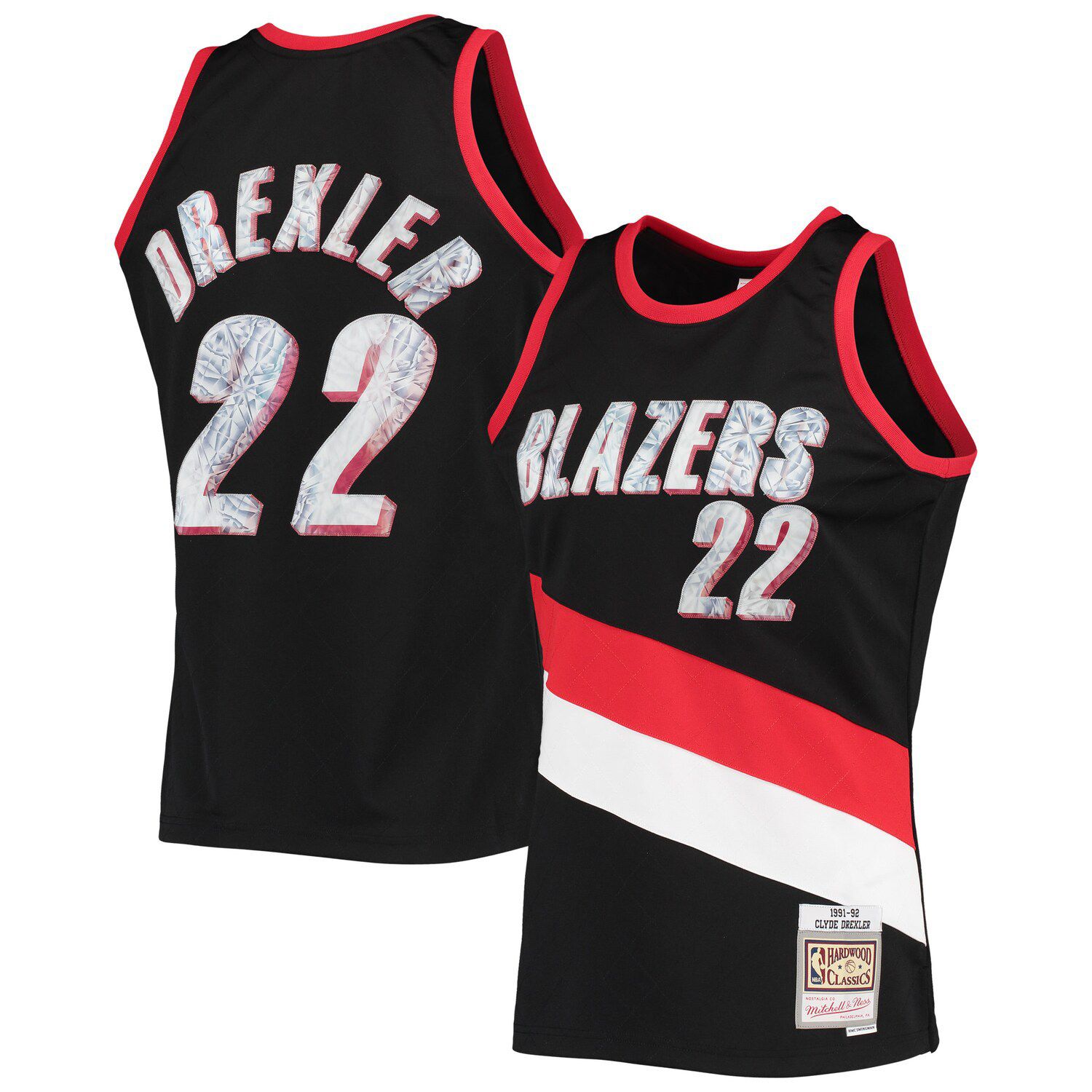 Big Boys Clyde Drexler Portland Trail Blazers Hardwood Classic Swingman  Jersey