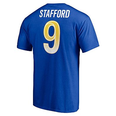 Men's Fanatics Branded Matthew Stafford Royal Los Angeles Rams Player Icon T-Shirt