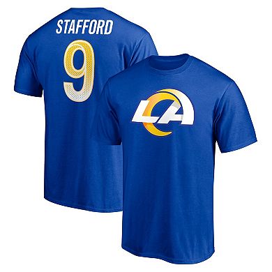 Men's Fanatics Branded Matthew Stafford Royal Los Angeles Rams Player Icon T-Shirt