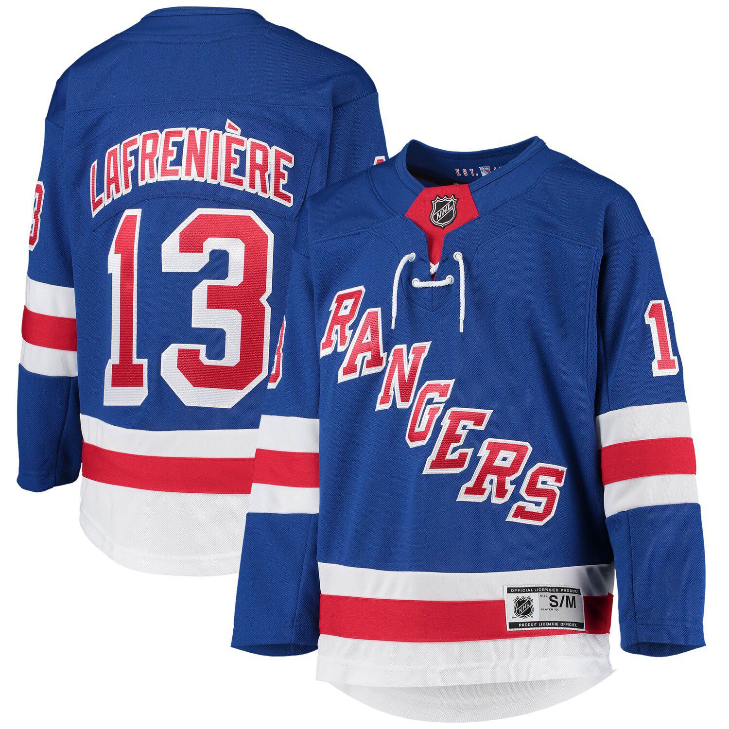 ny rangers lafreniere jersey