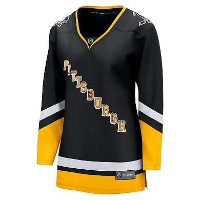 Women's Fanatics Branded Black Pittsburgh Penguins 2021/22 Alternate Premier Breakaway Jersey