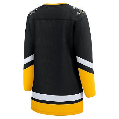 Women's Fanatics Branded Black Pittsburgh Penguins 2021/22 Alternate Premier Breakaway Jersey