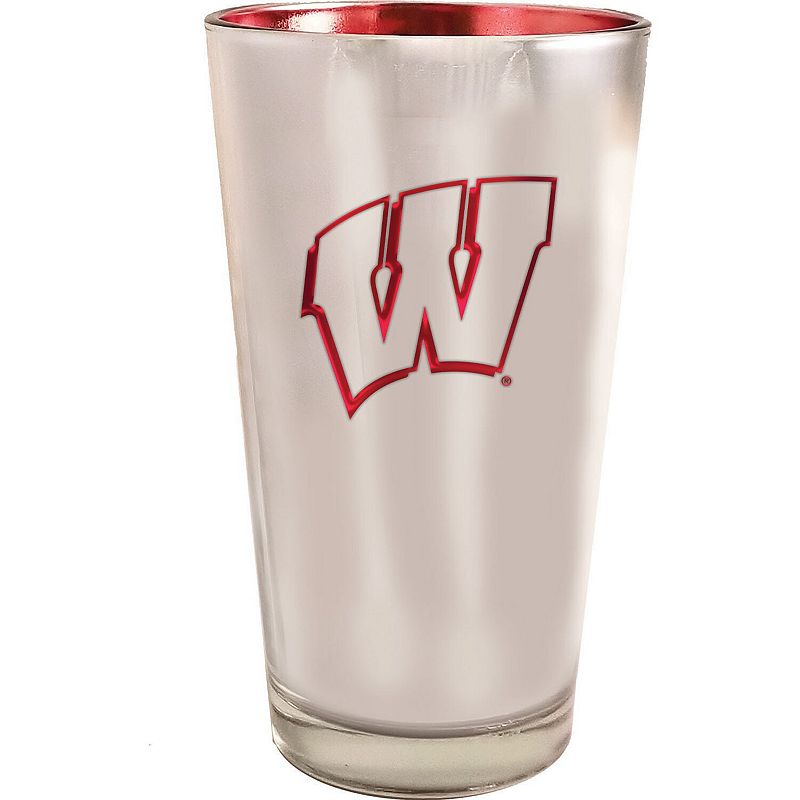 Wisconsin Badgers 16oz. Electroplated Pint Glass, Multicolor