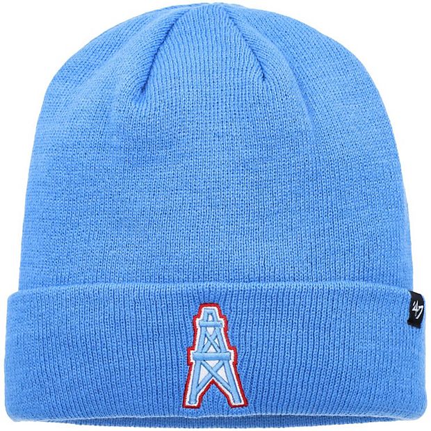 Men's '47 Light Blue Houston Oilers Legacy Cuffed Knit Hat